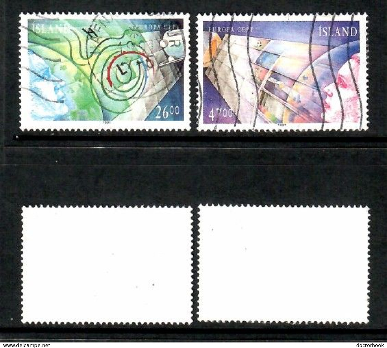 ICELAND   Scott # 739-9 USED (CONDITION AS PER SCAN) (Stamp Scan # 994-4) - Gebruikt