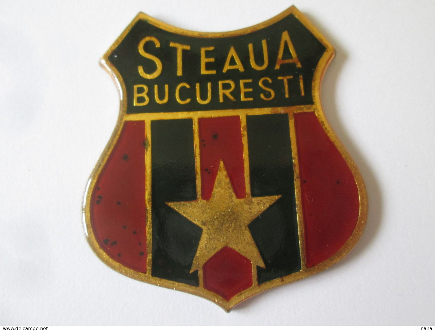 Roumanie Plaquette Football:Finale Coupe C.Eur,Bucarest-Barcelona 1986/Romanian Football Plate:E.C.C.final,Buc-Barcelona - Other & Unclassified