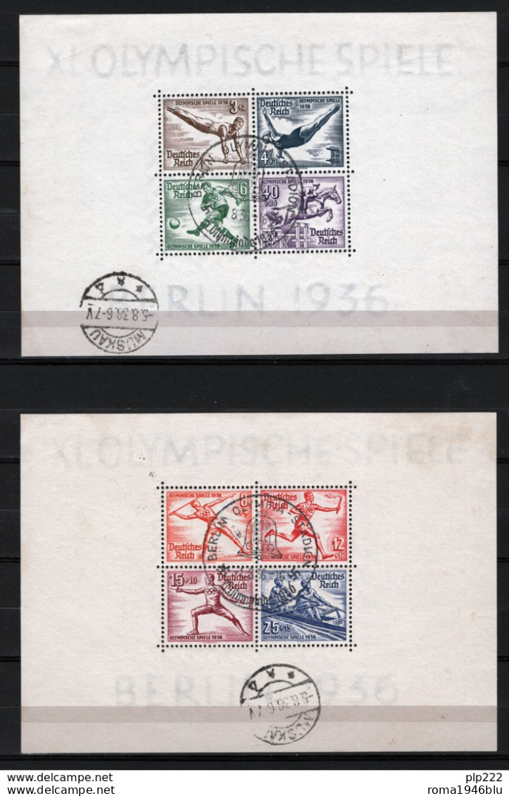Germania Reich 1936 Unif.BF4/5 O/Used VF/F - Bloques