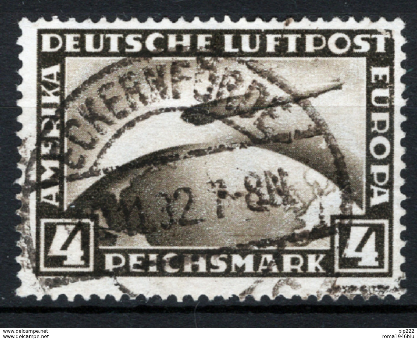 Germania Reich 1928 Posta Aerea. Unif.A37 O/Used VF/F - Luft- Und Zeppelinpost