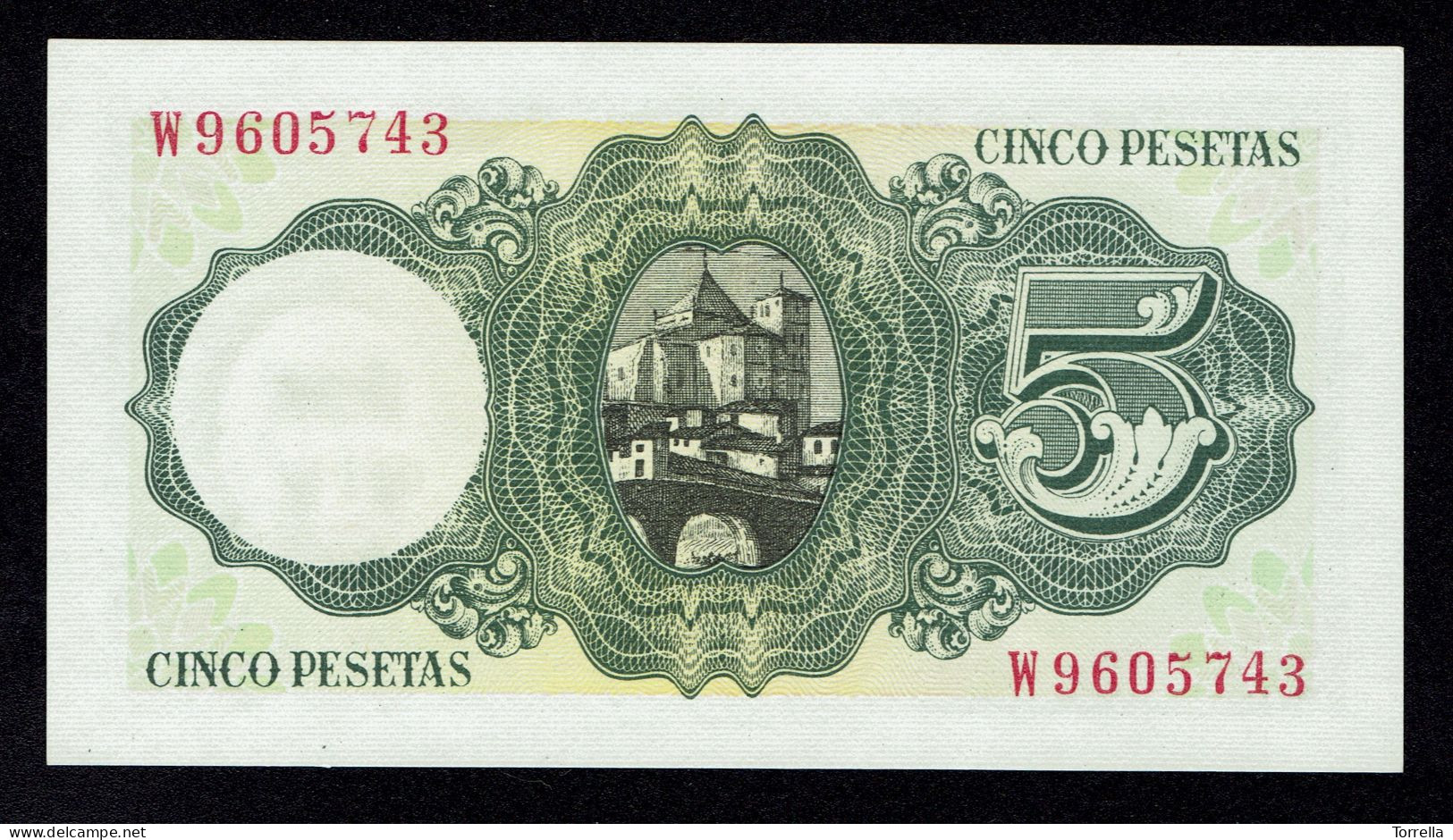 BILLETE 5 PESETAS 1951 SERIE W - Pick 140 UNC/NEUF/SC - 5 Peseten