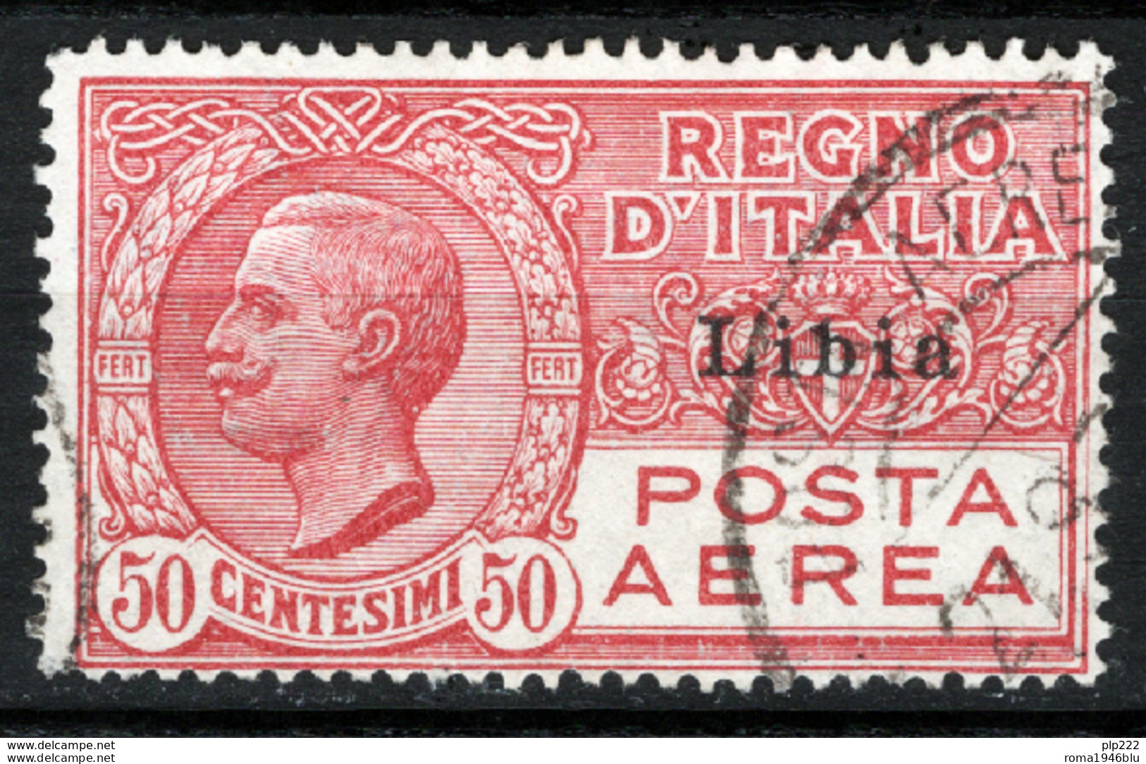 Libia 1928 Posta Aerea Sass.A1 O/Used VF/F - Libye