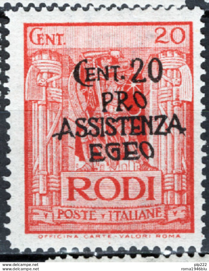 Egeo 1943 Sass.120 **/MNH VF/F - Egée (Duitse Bezetting)