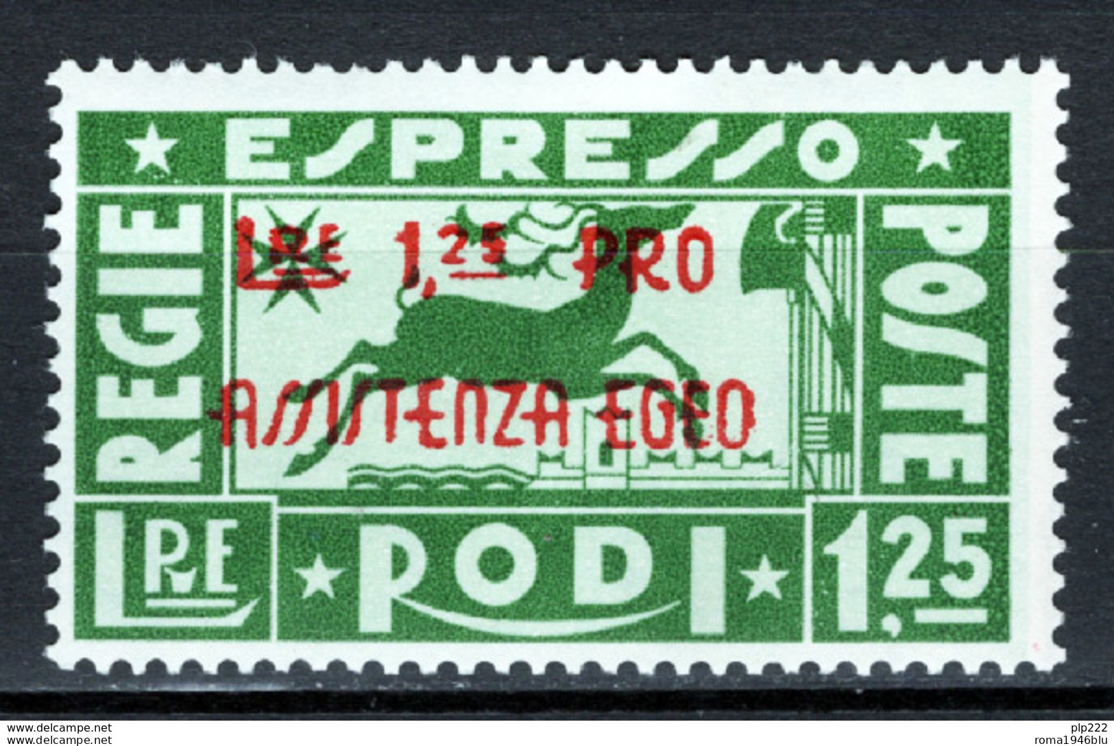 Egeo 1943 Sass.E3 **/MNH VF/F - Egée (Duitse Bezetting)