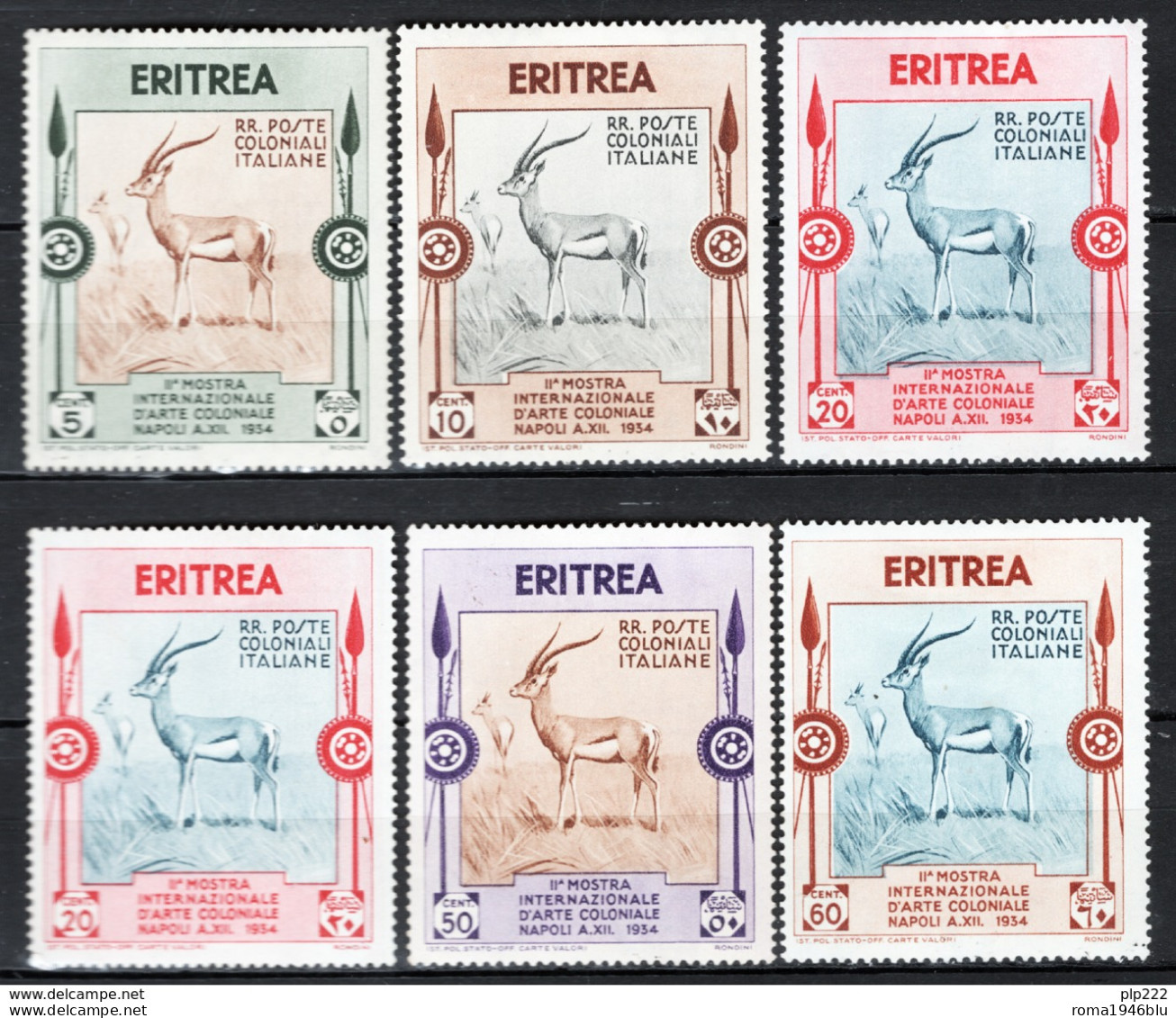 Eritrea 1934 Sass.220/25 */MH VF/F - Eritrea