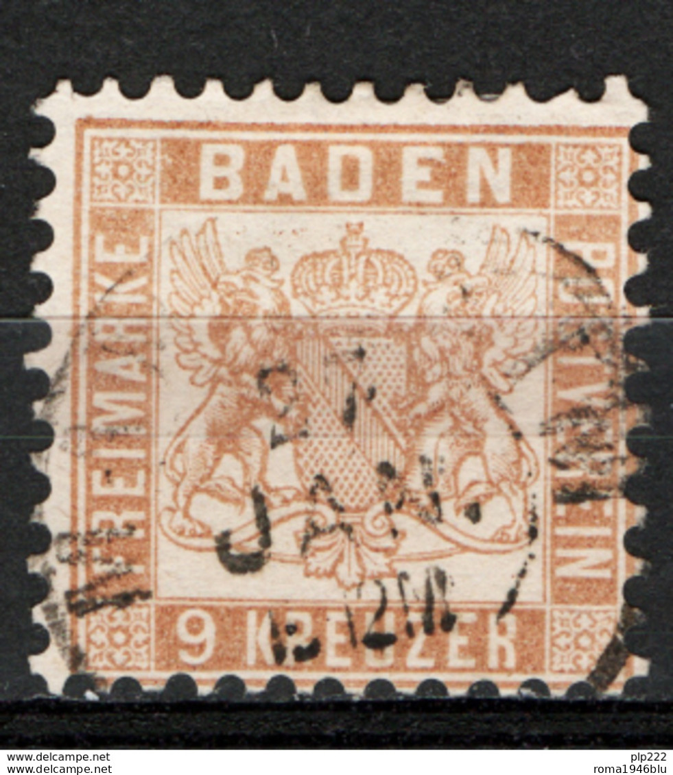 Germania Baden 1862 Unif. 19a O/used VF/F - Usados