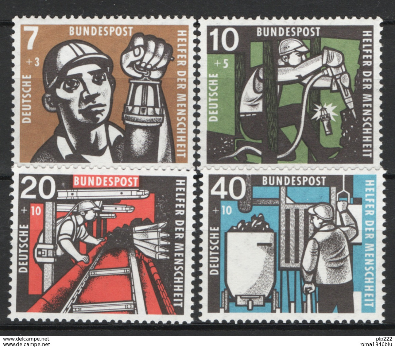 Germania 1957 Unif. 142/45 **/MNH VF - Ungebraucht