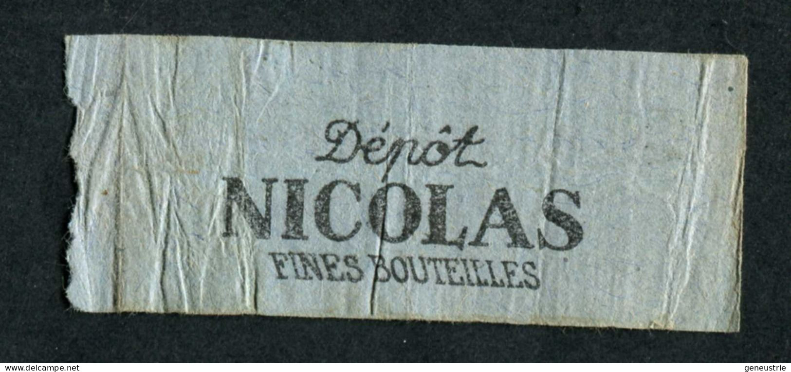 Ticket De Tramways Parisiens 1922-1924 (STCRP) 2e Classe 30c - Paris" Tramway - Tram + Pub Nicolas - Europe