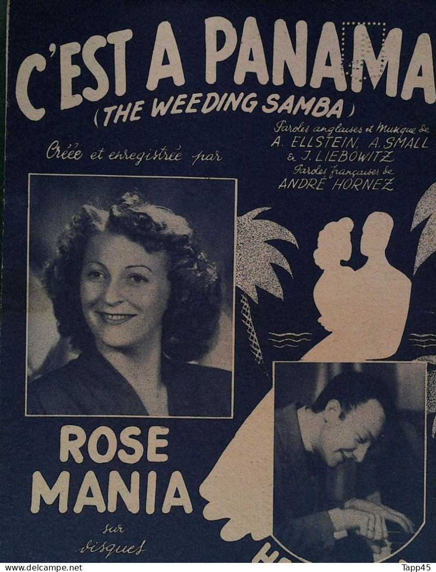 C'est A Panama	> Chanteur >	Rose Mania > Partition Musicale Ancienne > 	Réf:24/10/23 - Gesang (solo)