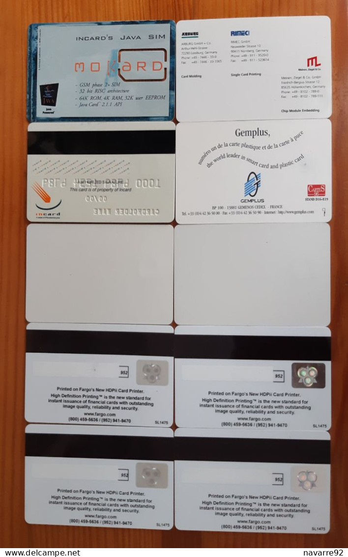 PETIT LOT DE 10 CARTES A PUCE SALON DEMONSTRATION T.B.E !!! - Ausstellungskarten