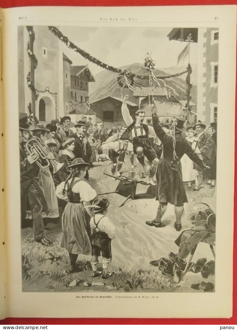 Das Buch Für Alle 1899 Nr 2. COLORED IMAGES. FARBIGE BILDER. AMALFI. CHINA MONGOLIA MONGOLEI - Andere & Zonder Classificatie