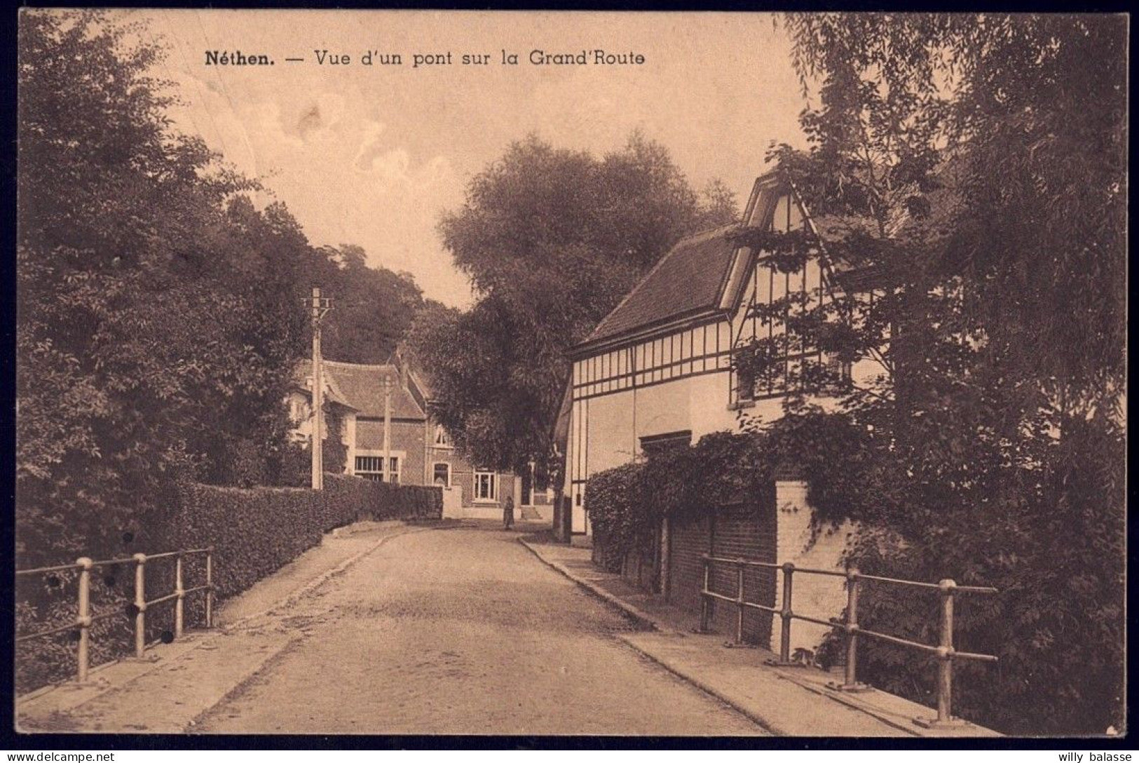 +++ CPA - NETHEN - Vue D'un Pont Sur La Grand' Route  // - Graven