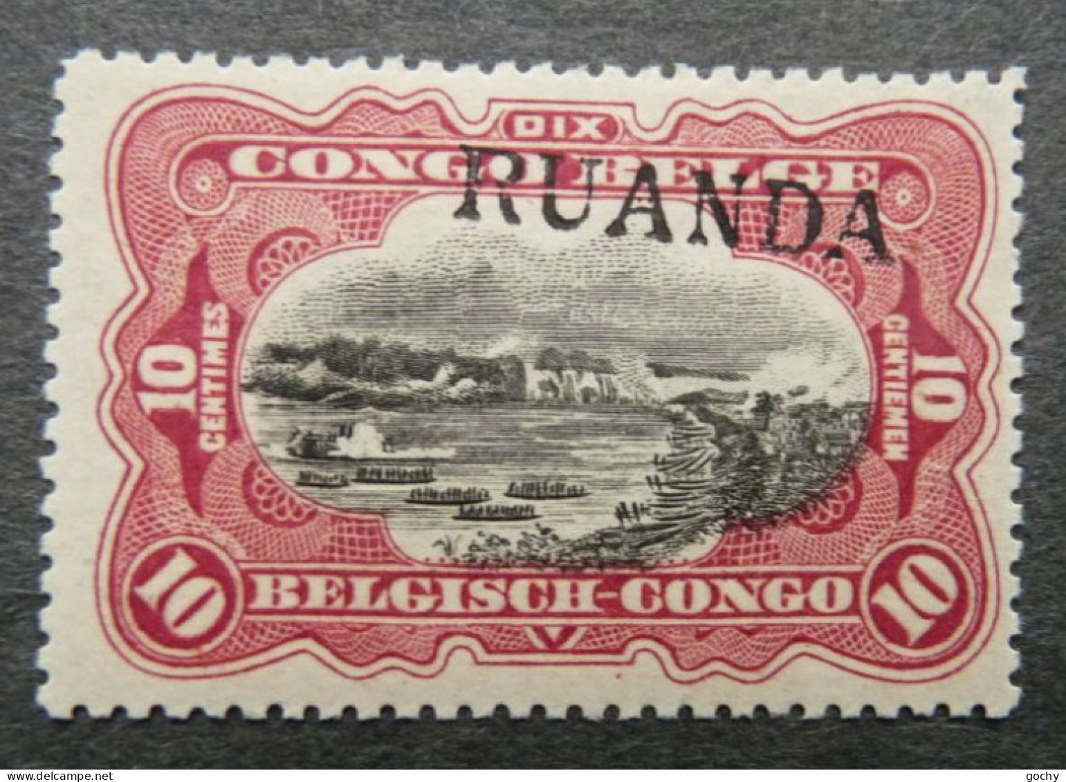 RUANDA- URUNDI  : 1915 - Type TOMBEUR GEA  N° 10A PROBABLEMENT FAUX - Unused Stamps