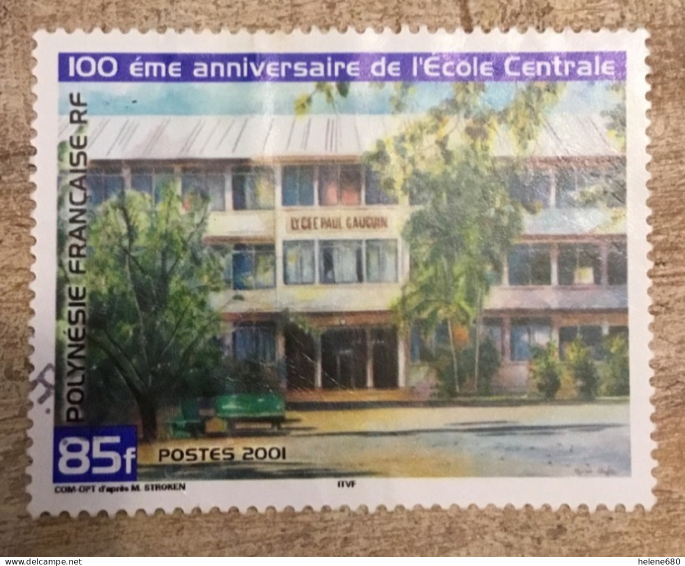 POLYNÉSIE. Lycée Paul Gauguin N° 632 - Used Stamps