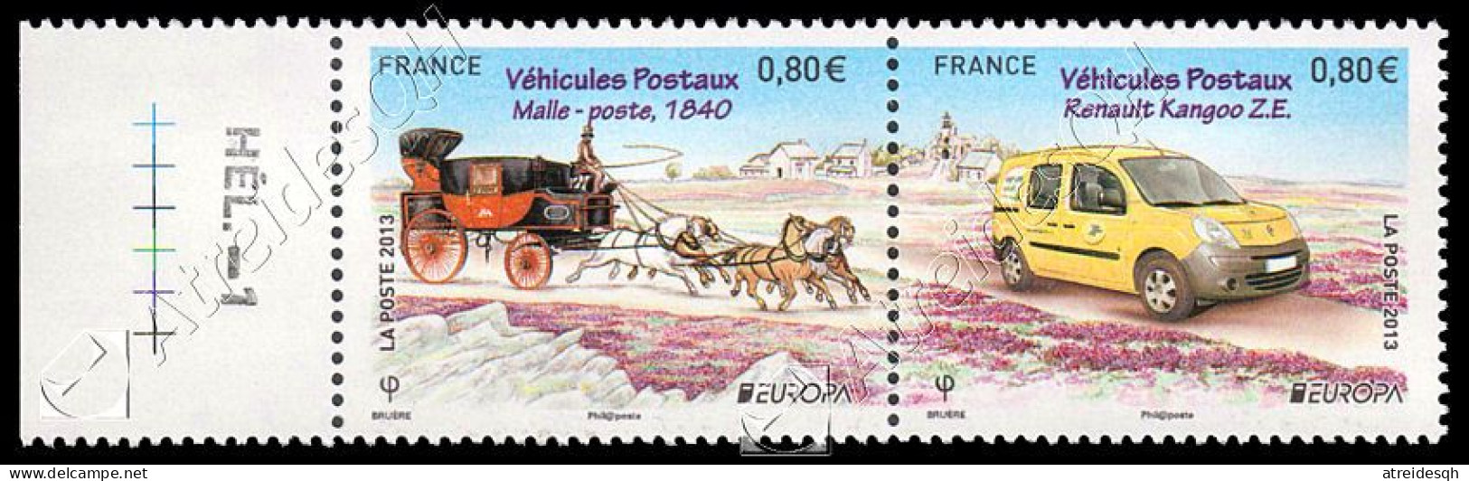 [Q] Francia / France 2013: Europa - Veicoli Postali / Postal Vehicles ** - 2013