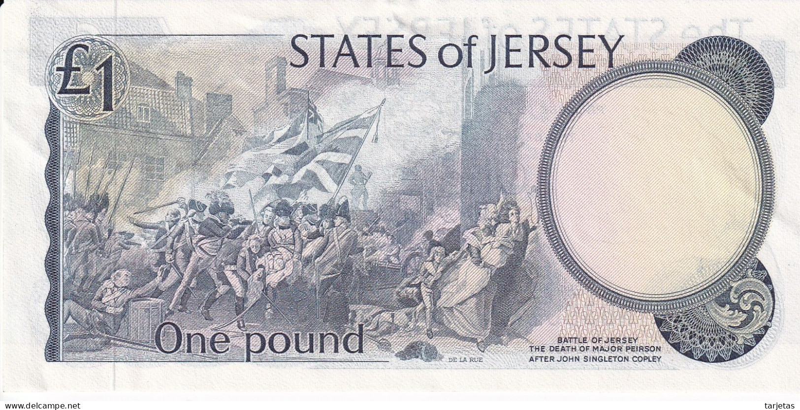 BILLETE DE JERSEY DE 1 POUND DEL AÑO 1978 A 1988 EN CALIDAD EBC (XF) (BANKNOTE) - Jersey