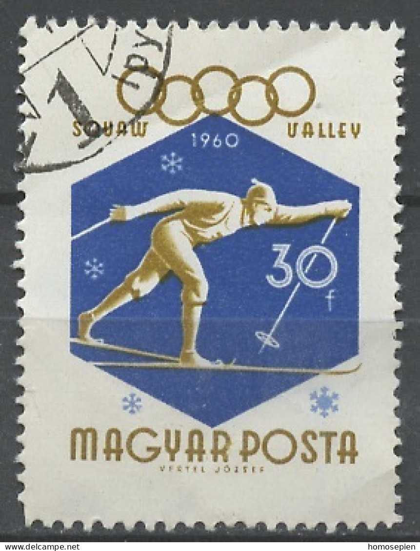 Jo Squaw Valley - Hongrie - Hungary - Ungarn 1960 Y&T N°1353 - Michel N°1668 (o) - 30fi Course De Fond - Inverno1960: Squaw Valley