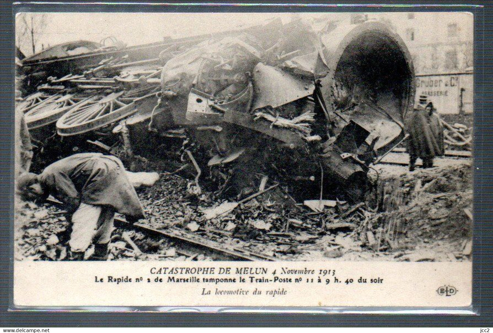 Catastrophe - De Melun 4 Novembre 1913 - La Locomotive Du Rapide - Katastrophen