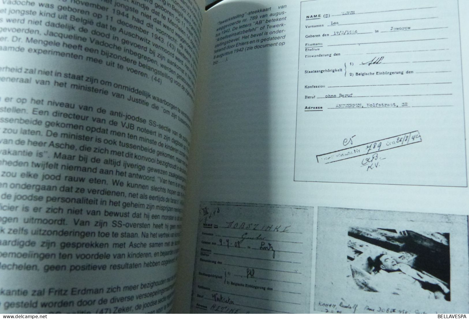"Dossier Brussel AUSCHWITZ" 1940-1945  SS politie en  het uitroeien van de Joden  door Maxime STEINBERG  Proces '80-1981