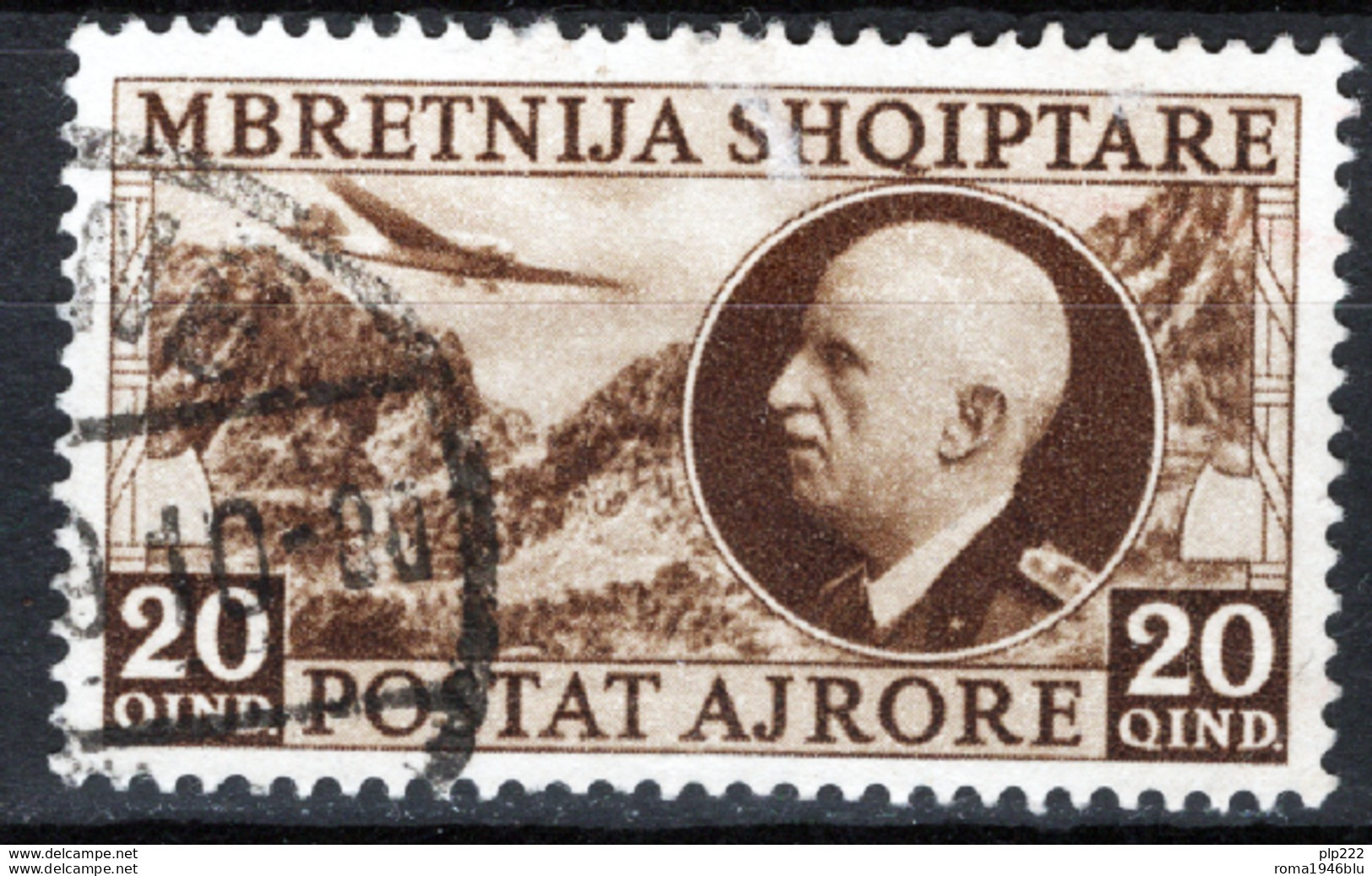 Albania 1939 Sass.A4 O/Used VF/F - Albanien