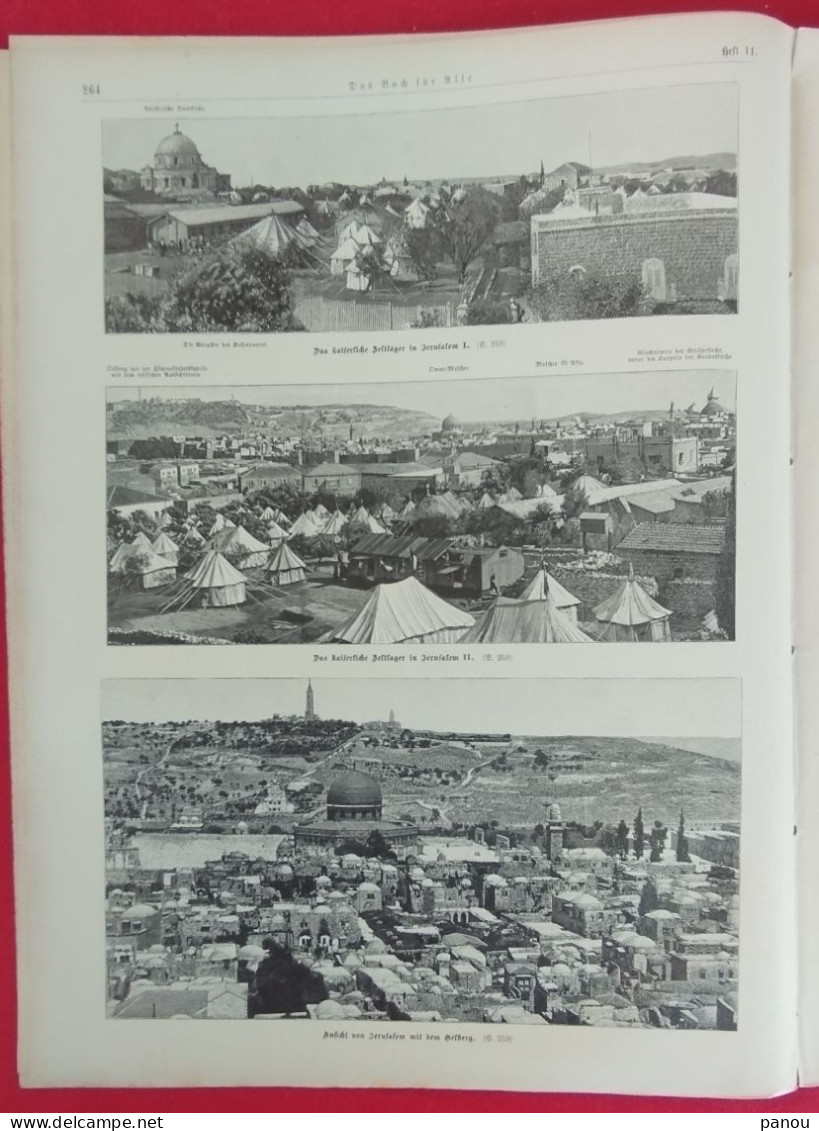 Das Buch Für Alle 1899 Nr 11. JERUSALEM LIMOUSIN DREYFUS CHINA. COLORED IMAGES. FARBIGE BILDER. - Andere & Zonder Classificatie