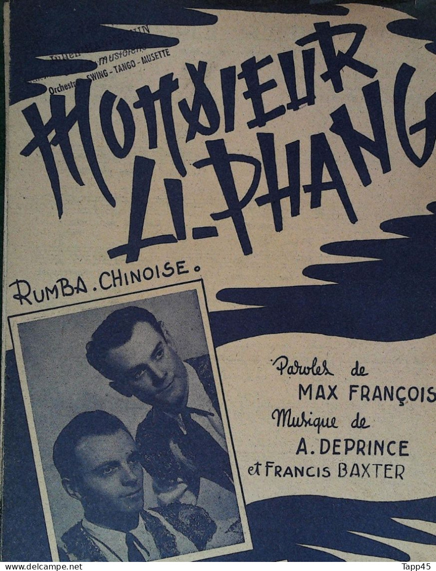 Monsieur Li Phang	> Chanteur >	Patrice Et Mario    > 	Réf:24/10/23 - Chant Soliste
