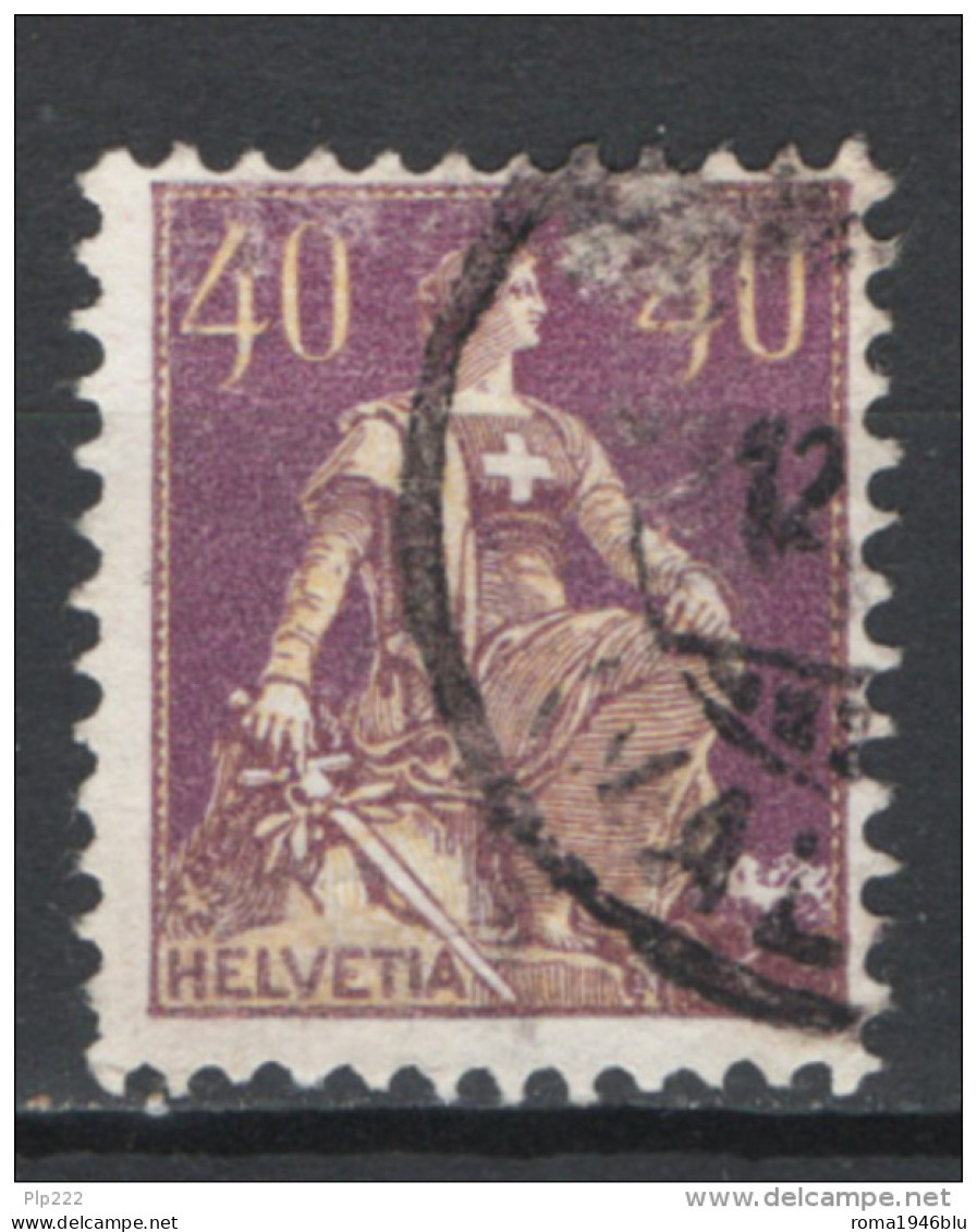 Svizzera 1908 Unif. 123A O/Used VF/F - Oblitérés