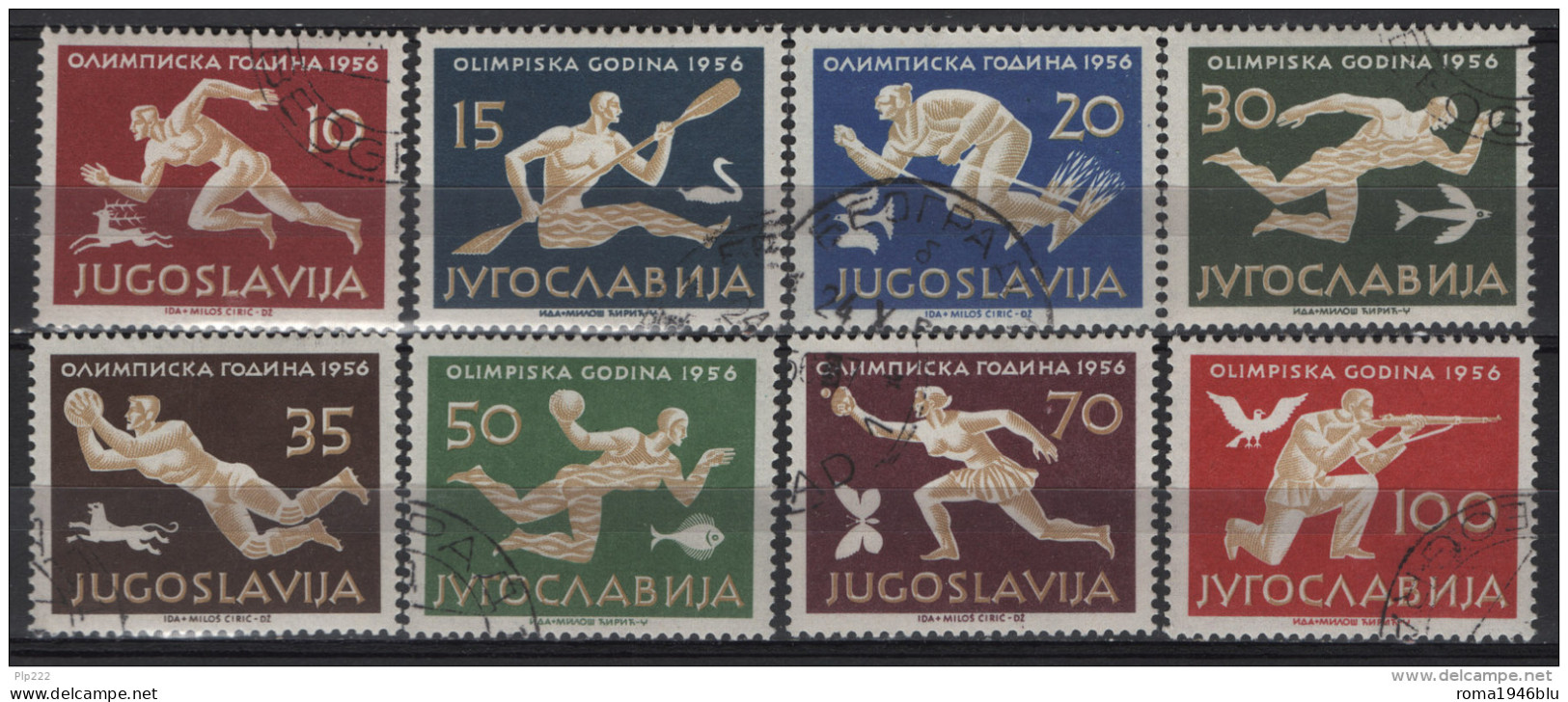 Jugoslavia 1956 Unif. 706/13 Usati/Used VF - Used Stamps