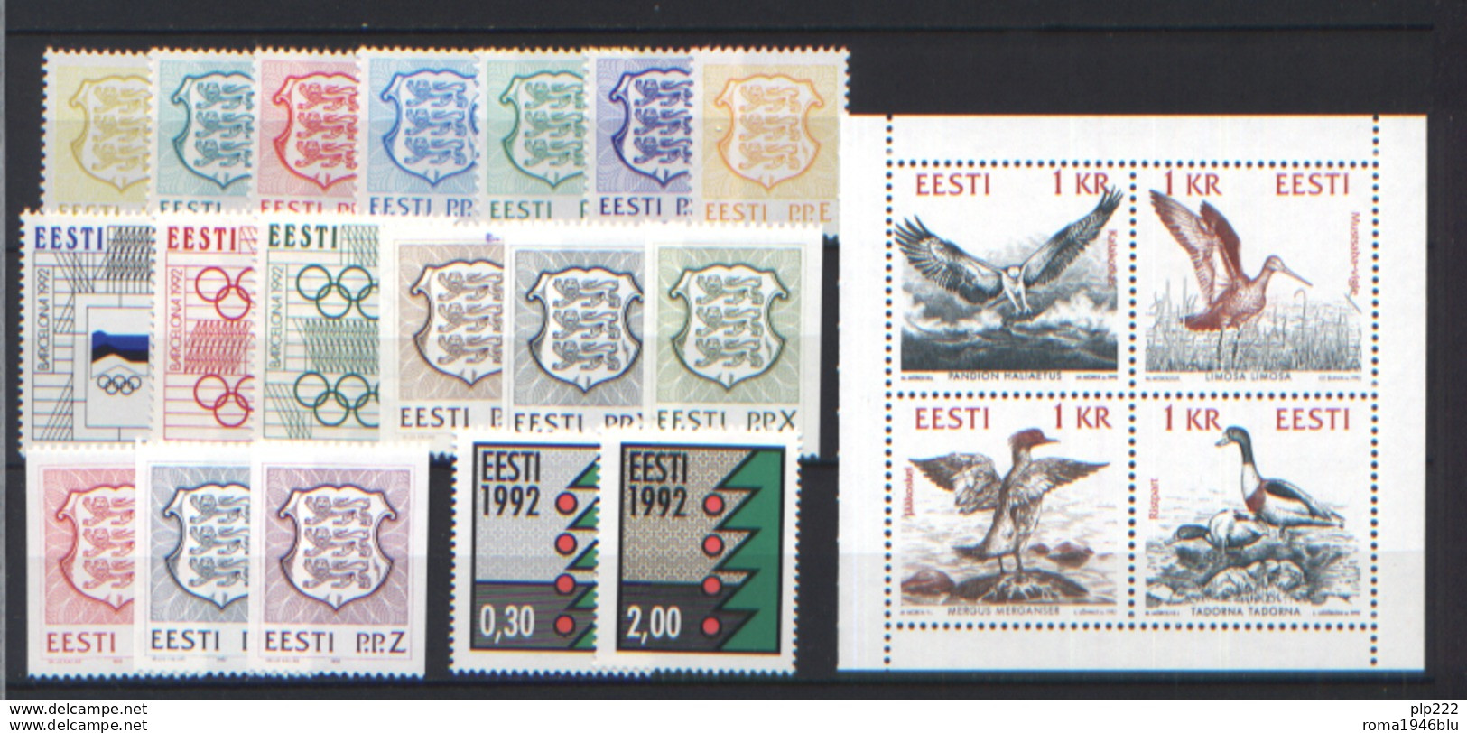 Estonia 1991/2001 Collezione Completa / Complete Collection **/MNH VF - Estonia