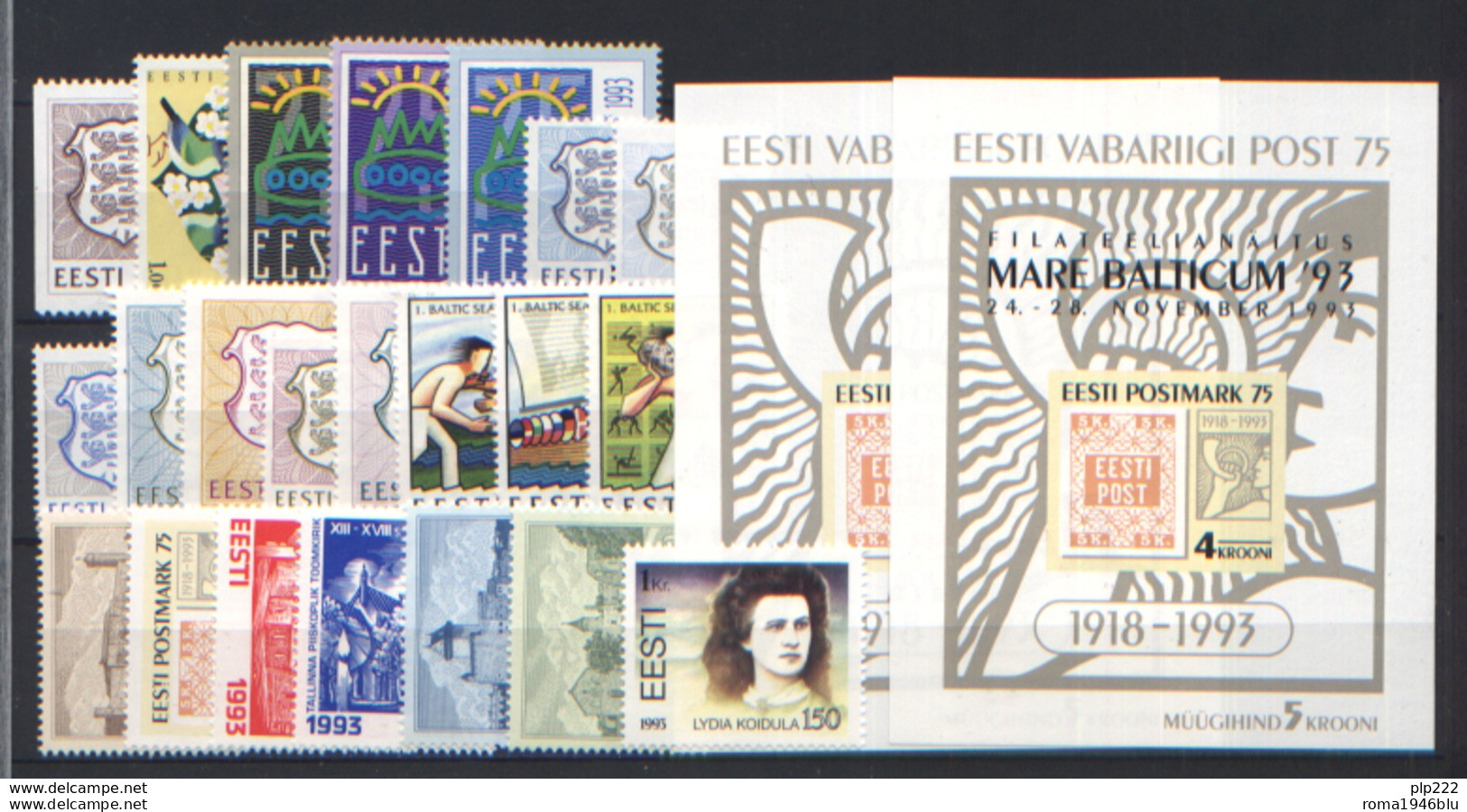 Estonia 1991/2001 Collezione Completa / Complete Collection **/MNH VF - Estonia