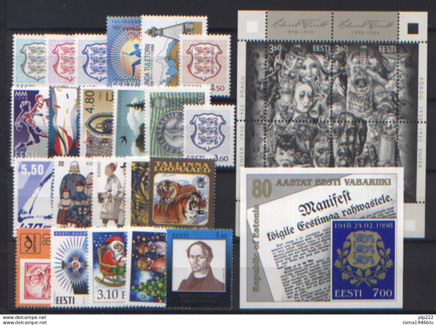 Estonia 1991/2001 Collezione completa / Complete collection **/MNH VF