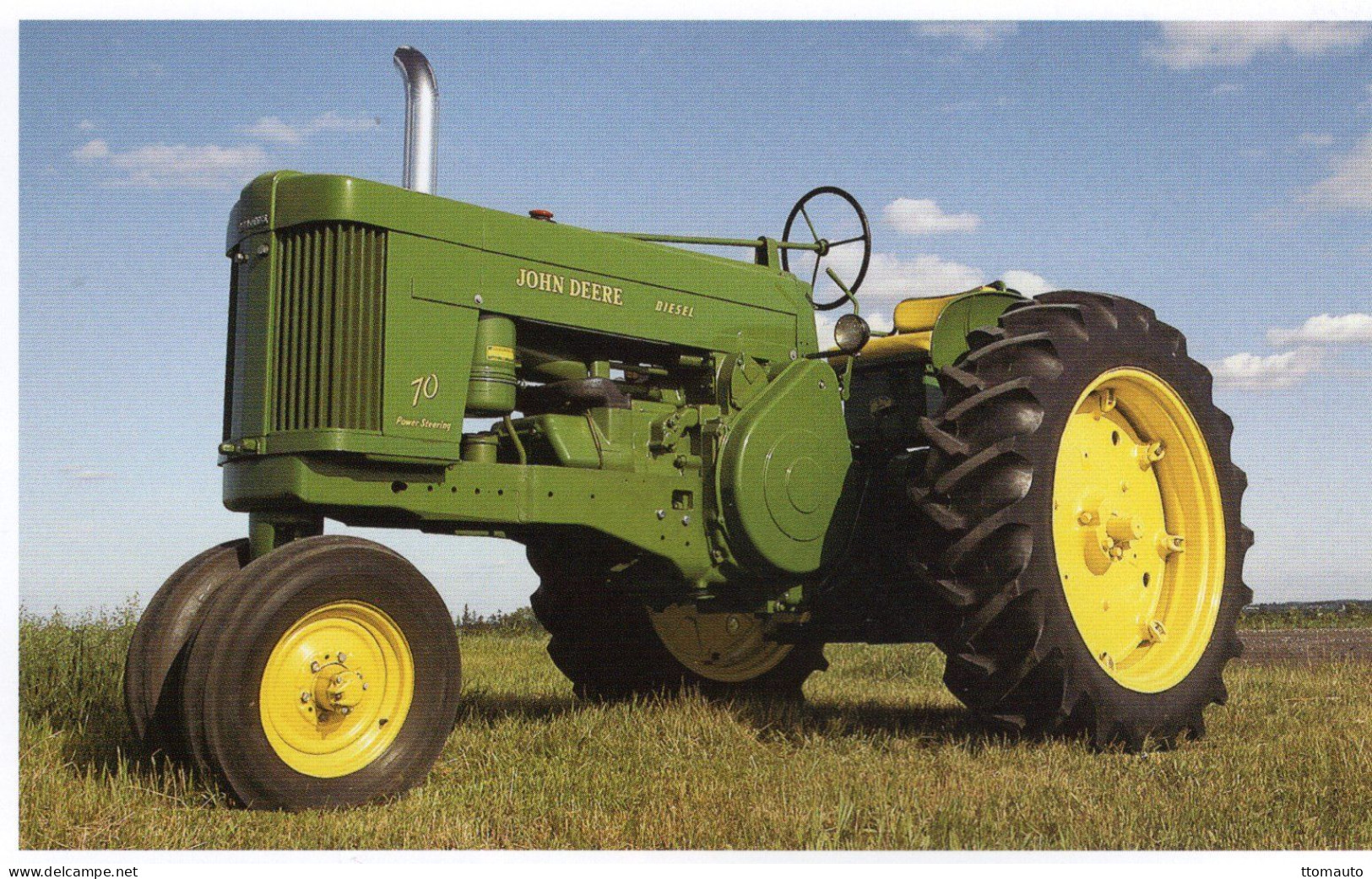 Tracteurs Du Monde - JOHN DEERE Modele 70 Diesel (1956)  - États-Unis - 15x10cms PHOTO - Tractors