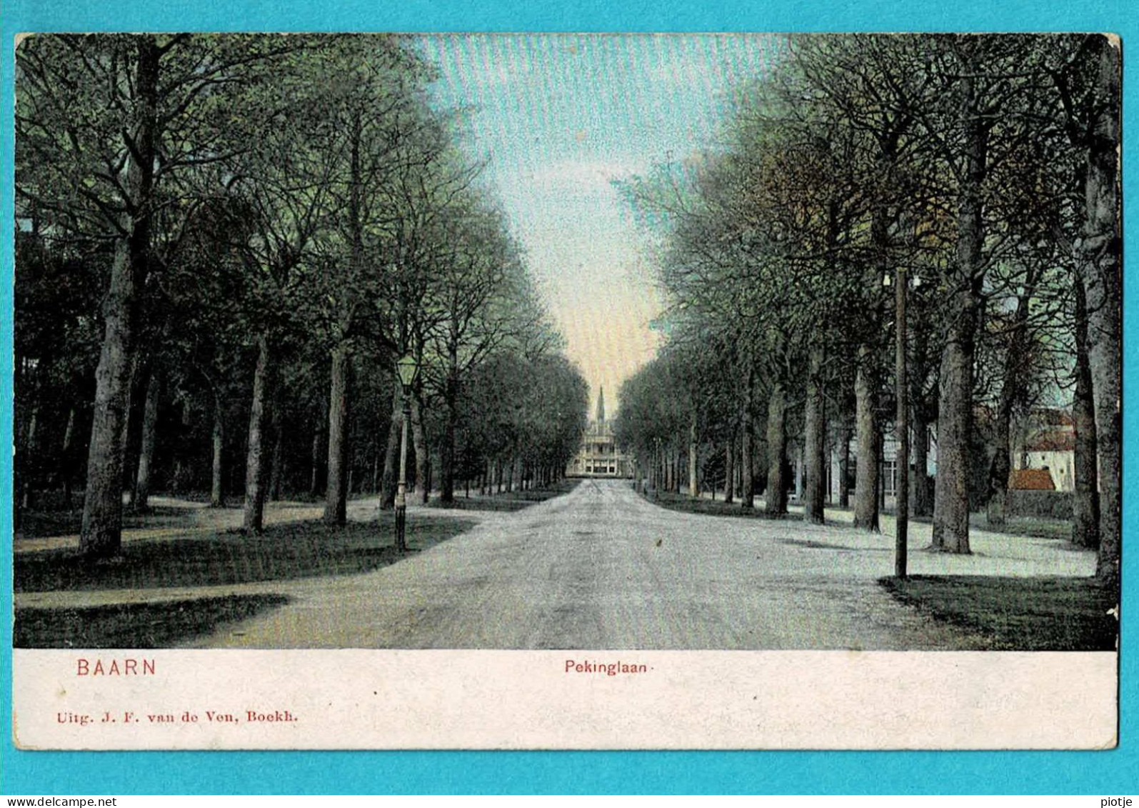 * Baarn (Utrecht - Nederland) * (Uitg J.F. Van De Ven, Boekh) Pekinglaan, Allée, KLEUR, Unique, Zeldzaam, TOP - Baarn