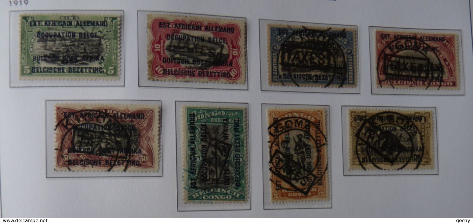 RUANDA- URUNDI  : 1919 -  TAXE 1 / 8 OBLI.   Cote: 125,00€ - Used Stamps