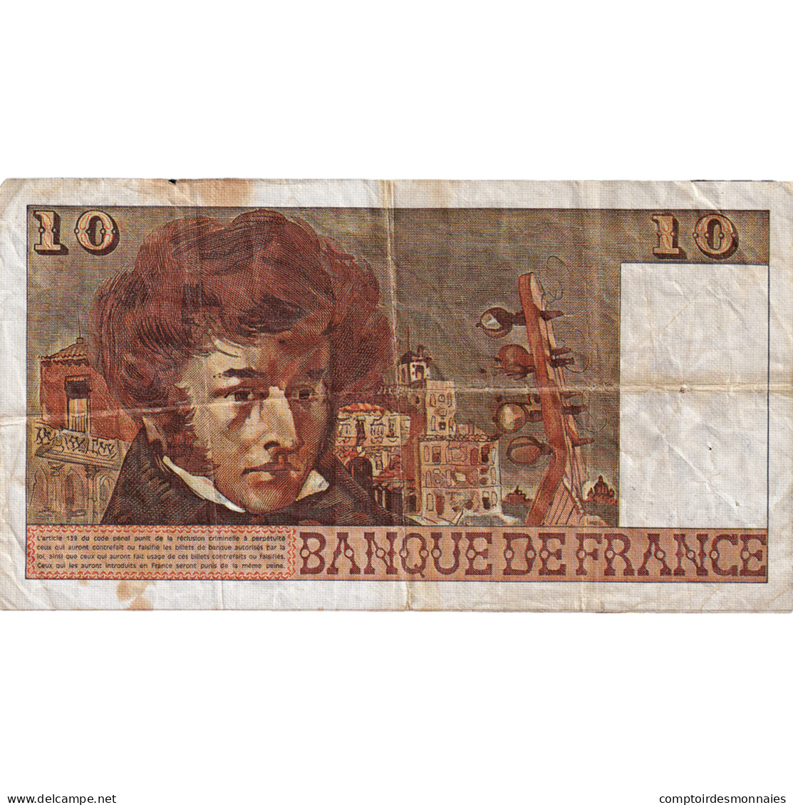 France, 10 Francs, Berlioz, 1976, J.290, TB, Fayette:63.19, KM:150c - 10 F 1972-1978 ''Berlioz''