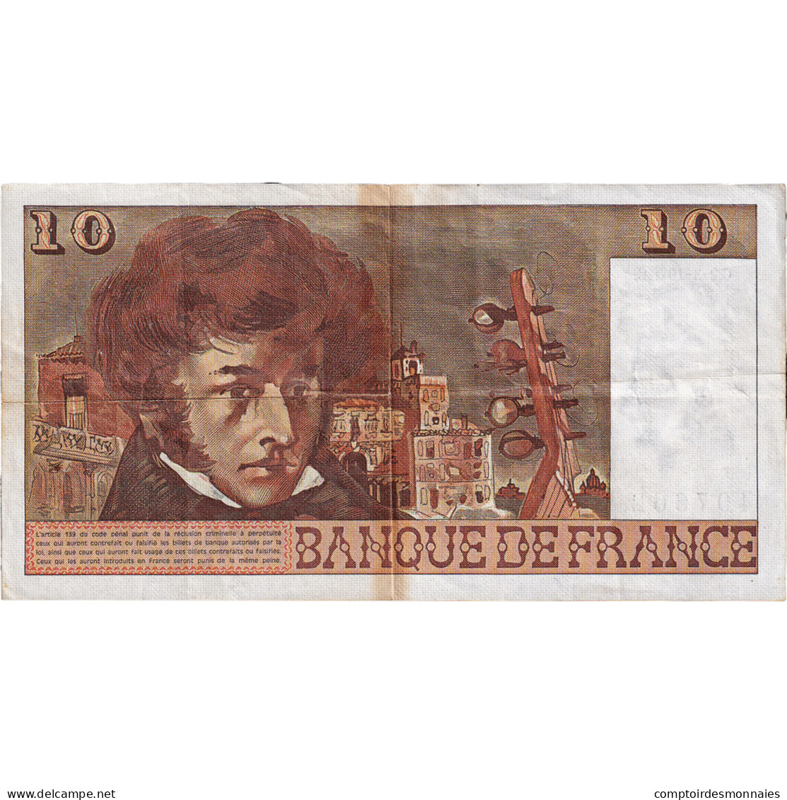 France, 10 Francs, Berlioz, 1978, A.303, TB+, Fayette:63.23, KM:150c - 10 F 1972-1978 ''Berlioz''