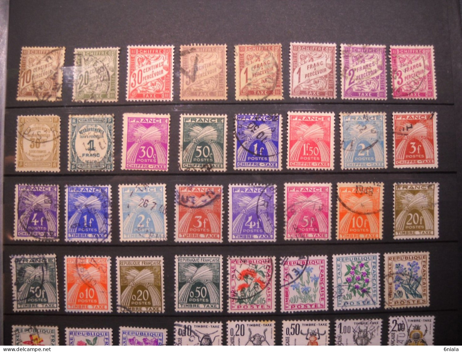 T 274 LOT De 54  TIMBRES  TIMBRES TAXE   Oblitérés - Sonstige & Ohne Zuordnung