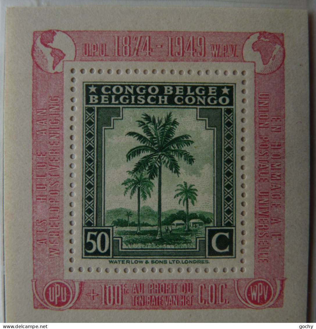 RUANDA- URUNDI  : 1949 -  Bloc UPU   N° 7A *  Cote : 185,00€ - Nuevos