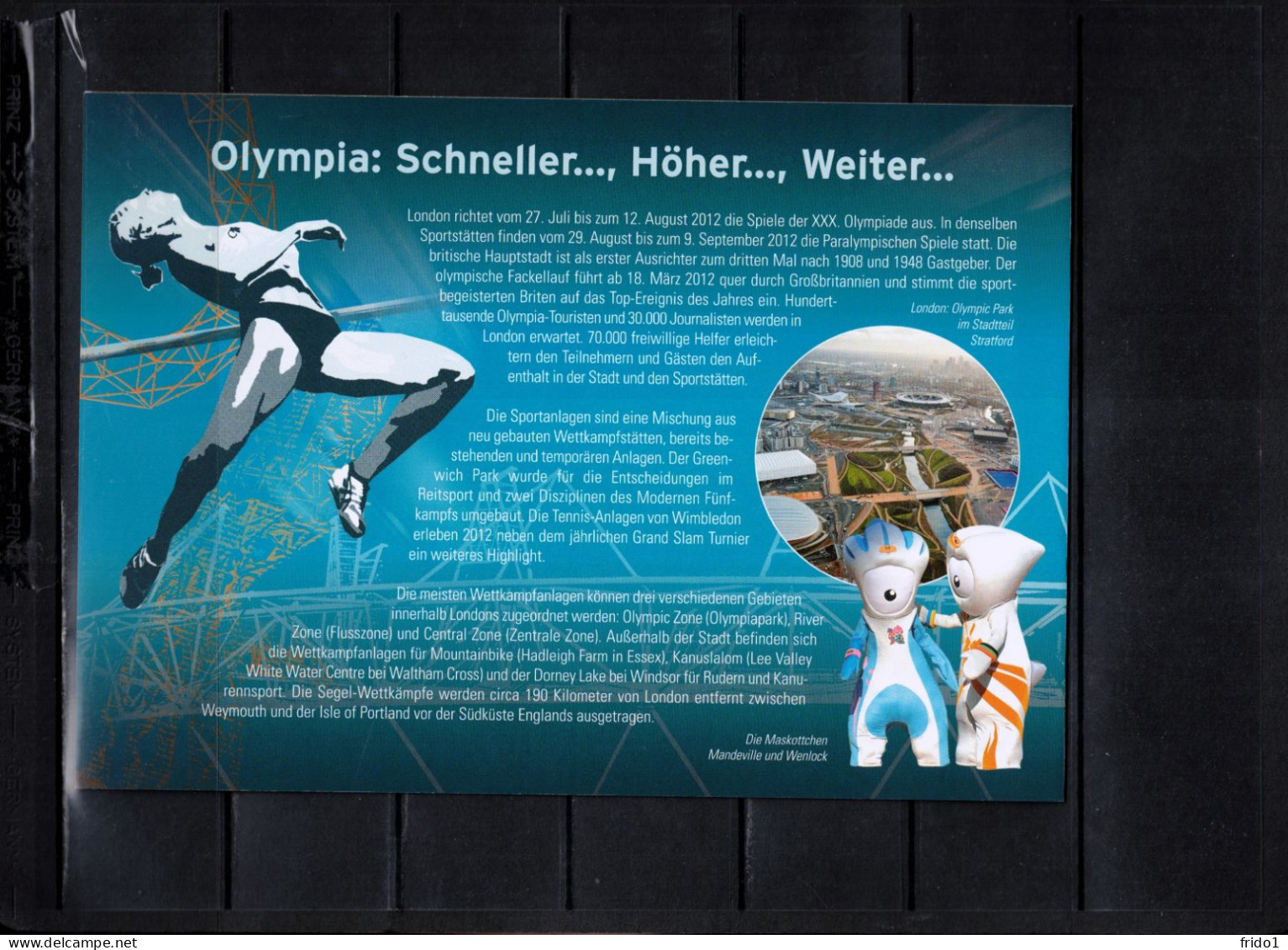 Germany 2012 Olympic Games London Interesting Leaflet - Summer 2012: London