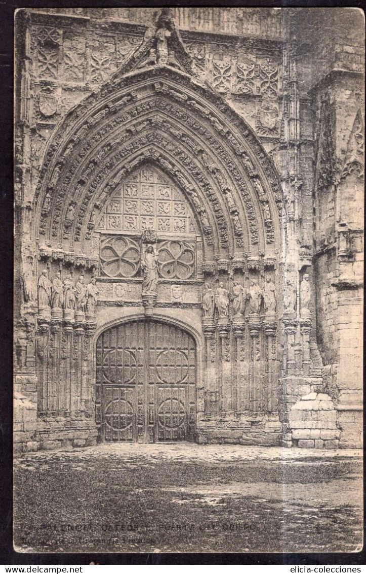España - Circa 1920 - Postcard - Palencia - Cathedral Bishop's Gate - Palencia