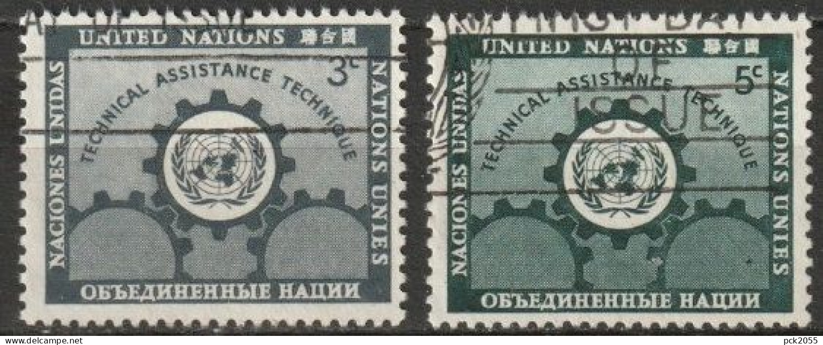 UNO New York 1953 Mi-Nr.23 - 24 O Gestempelt  ( 3304) Günstiger Versand - Used Stamps