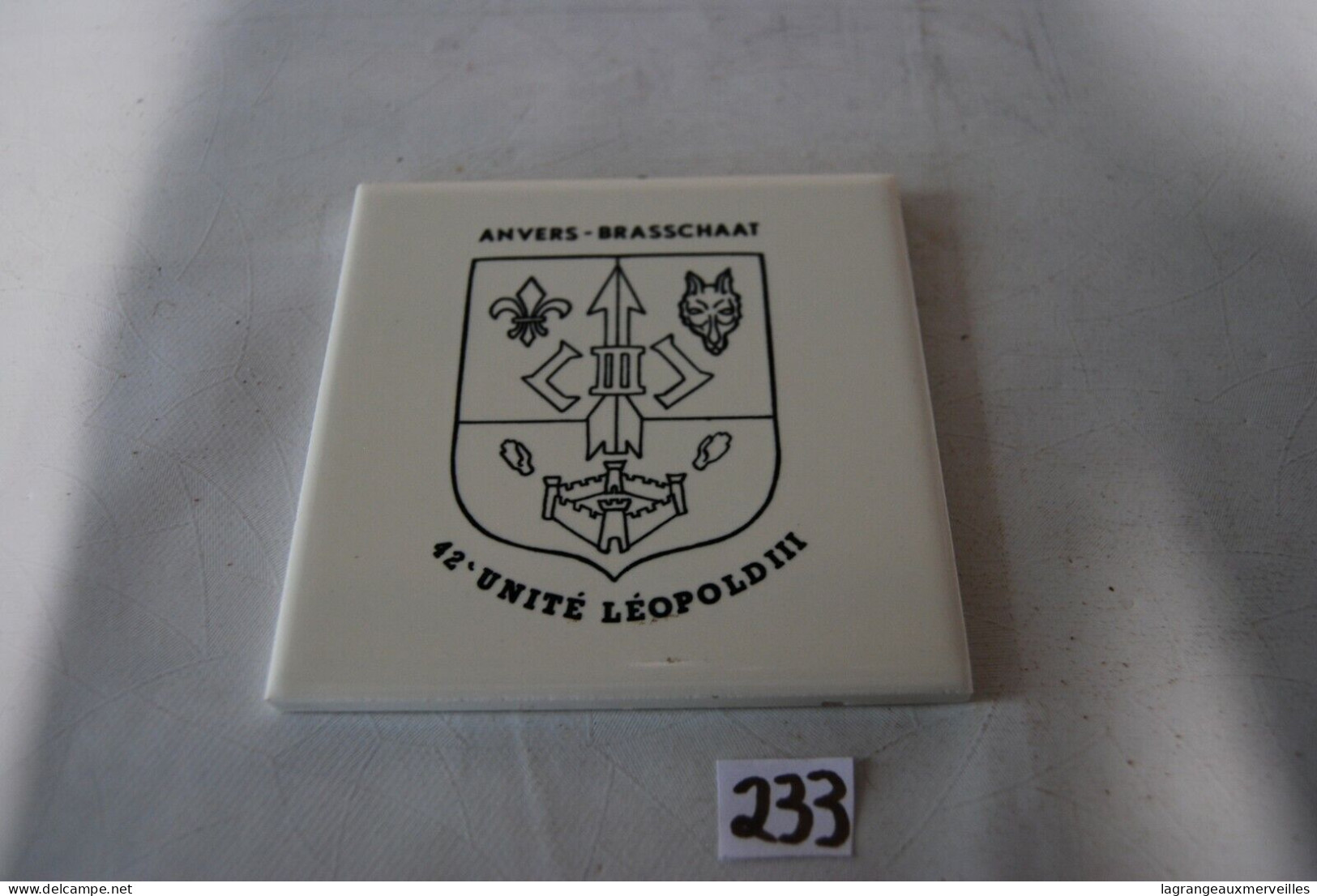 C233 Carrelage - Sous Plat - 42 Eme Unité Leopold 3 - Anvers - Sonstige & Ohne Zuordnung