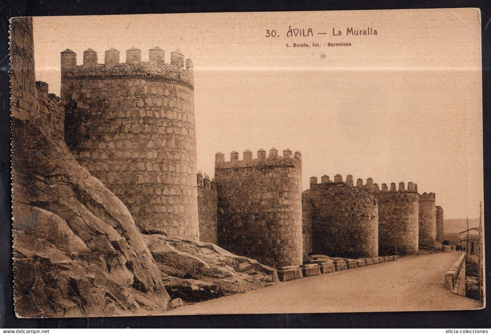 España - Circa 1920 - Postcard - Avila - The Wall (La Muralla) - Ávila