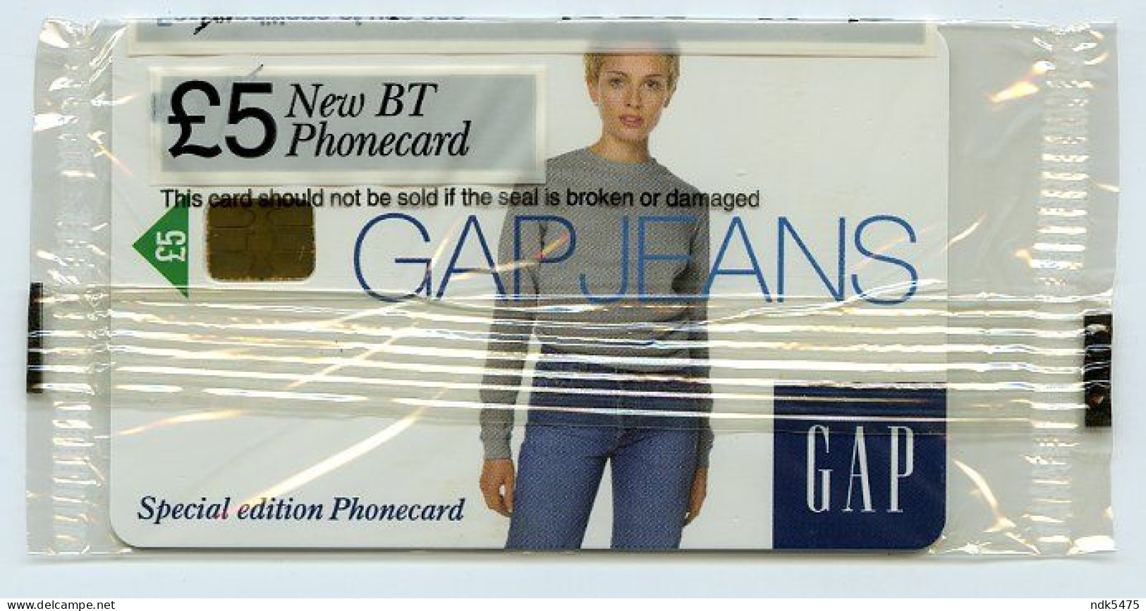 BT PHONECARD : GAP JEANS £5 (SEALED / MINT) - BT Promotie