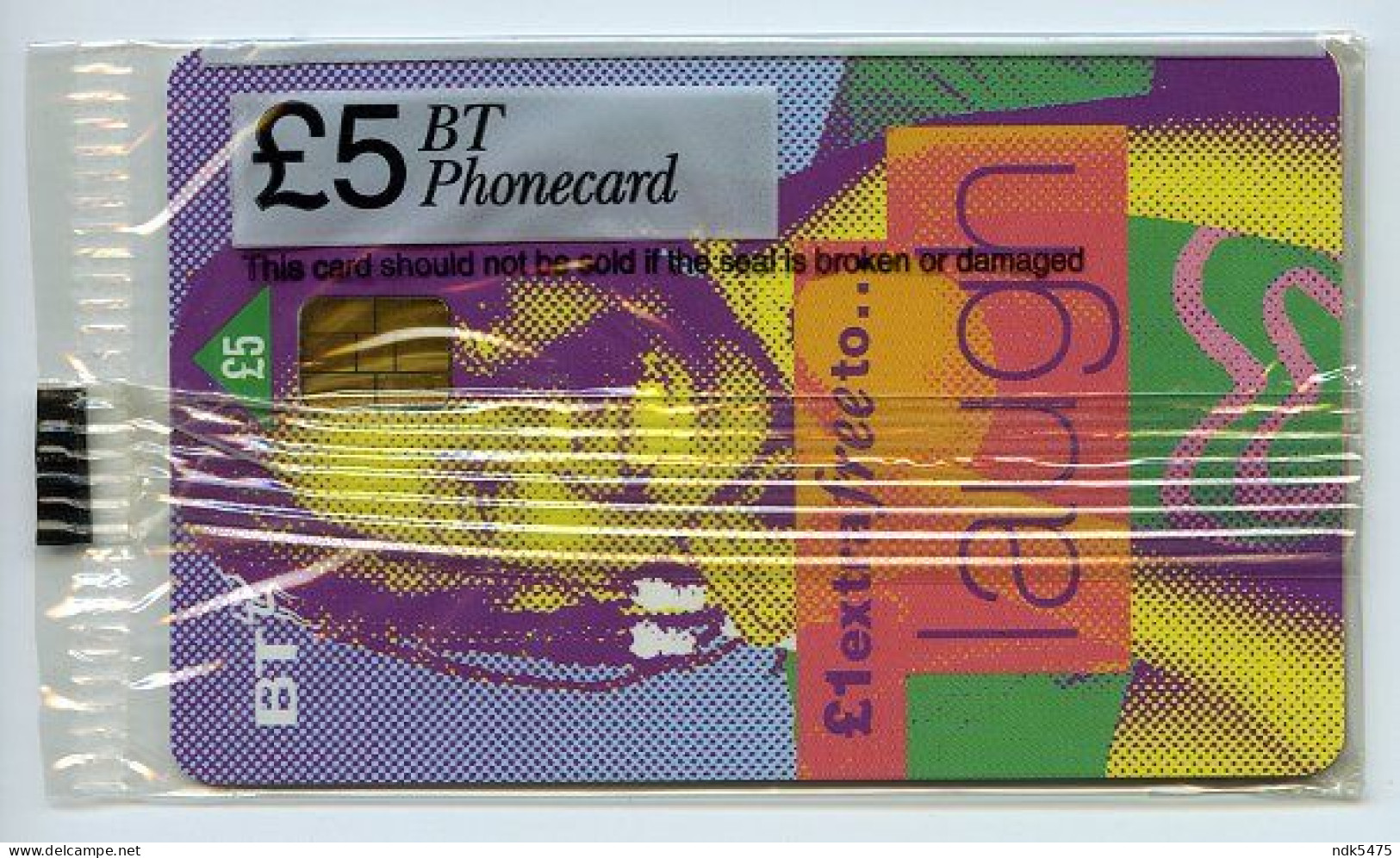 BT PHONECARD : LAUGH £5 (SEALED / MINT) - BT Promotional