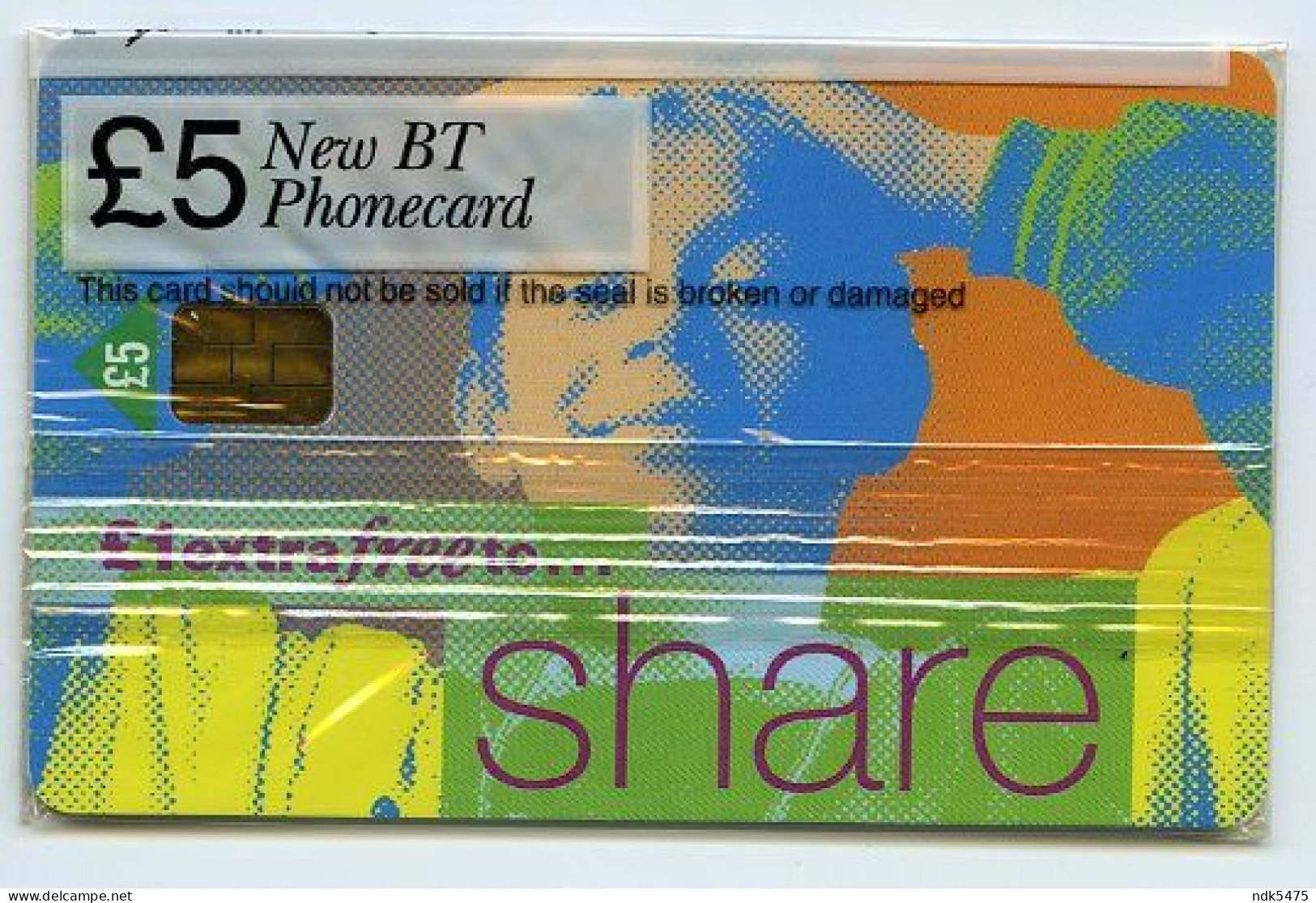 BT PHONECARD : SHARE £5 (SEALED / MINT) - BT Werbezwecke