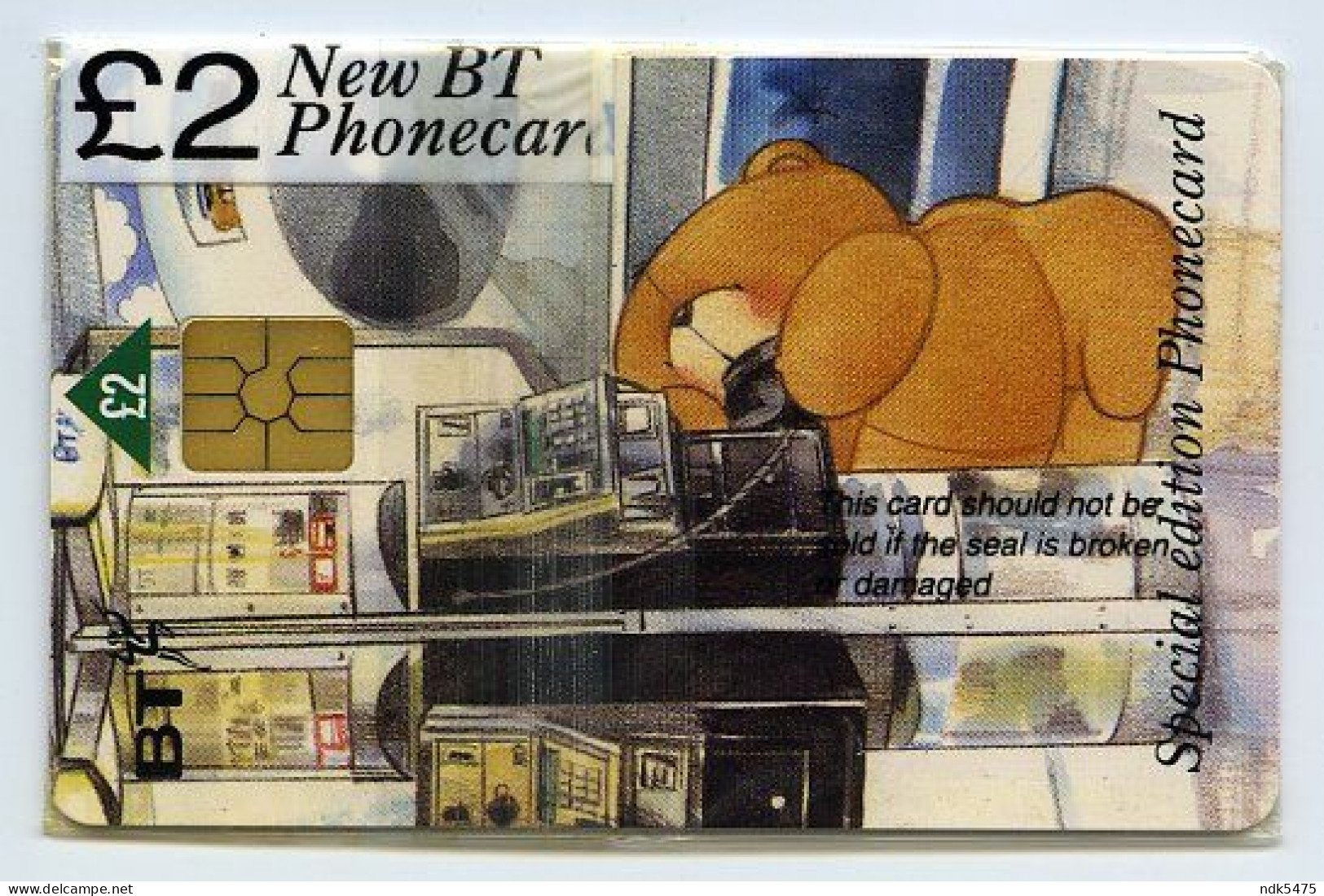 BT PHONECARD : FOREVER FRIENDS - DEBORAH JONES - BEAR £2 (SEALED / MINT) - BT Promotie