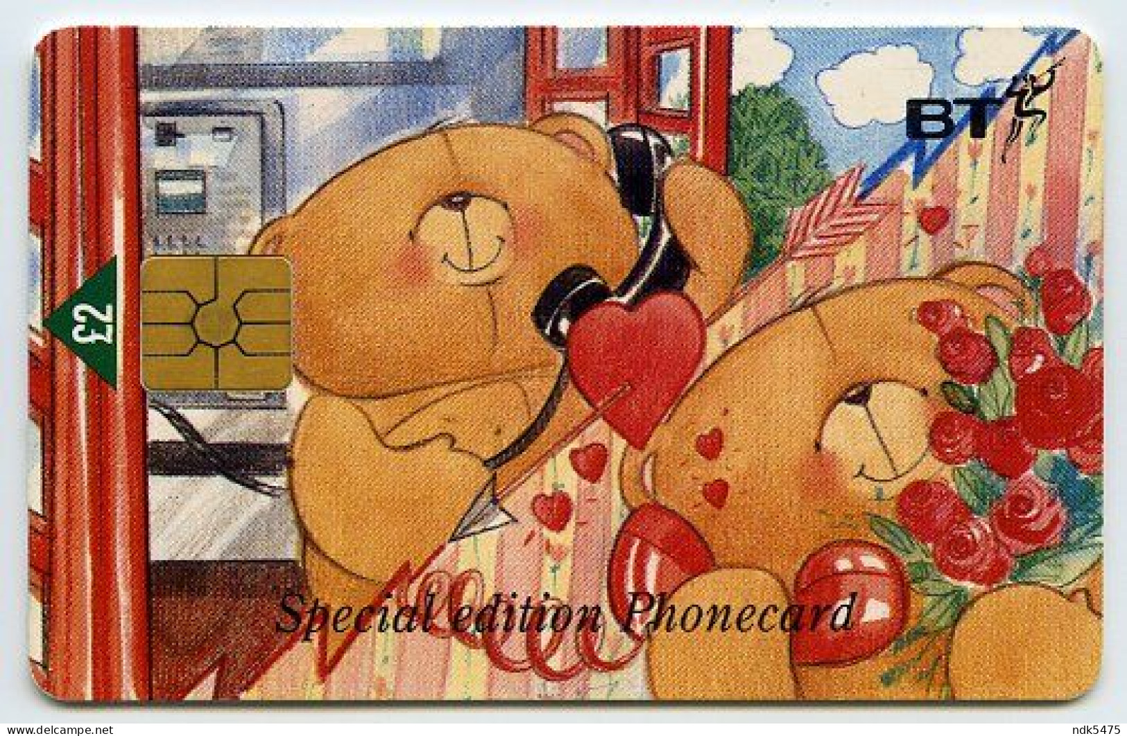 BT PHONECARD : FOREVER FRIENDS - DEBORAH JONES - BEAR £2 - BT Werbezwecke