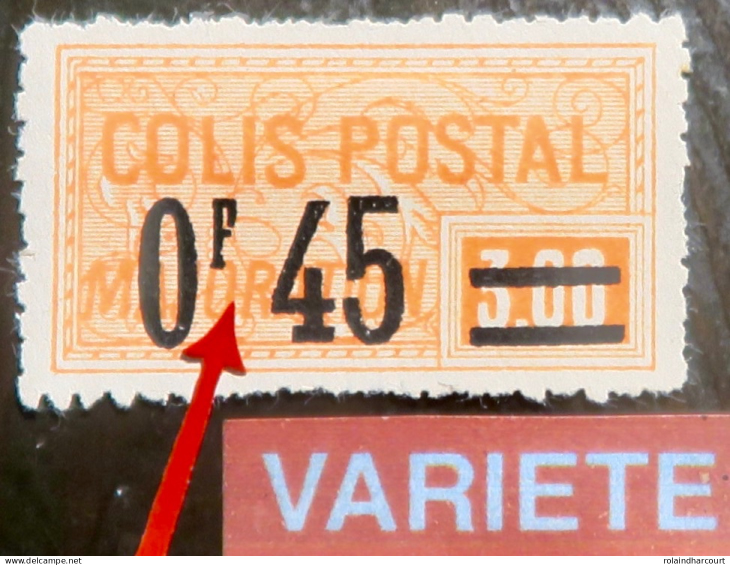 R1146/120 - 1926 - COLIS POSTAUX - N°37a NEUF(*) -VARIETE >>> Sans Point Après " F " - Ungebraucht