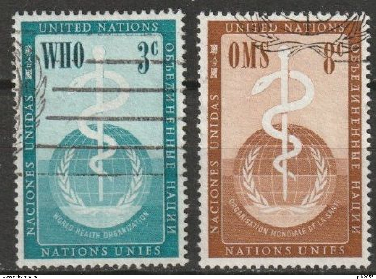 UNO New York 1956 Mi-Nr.49 - 50 O Gestempelt WHO ( 4123) Günstiger Versand - Used Stamps